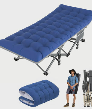 Opvouwbaar Campingbed - Draagbaar en Robuust Kampeerbed voor Volwassenen - 200kg Draagvermogen