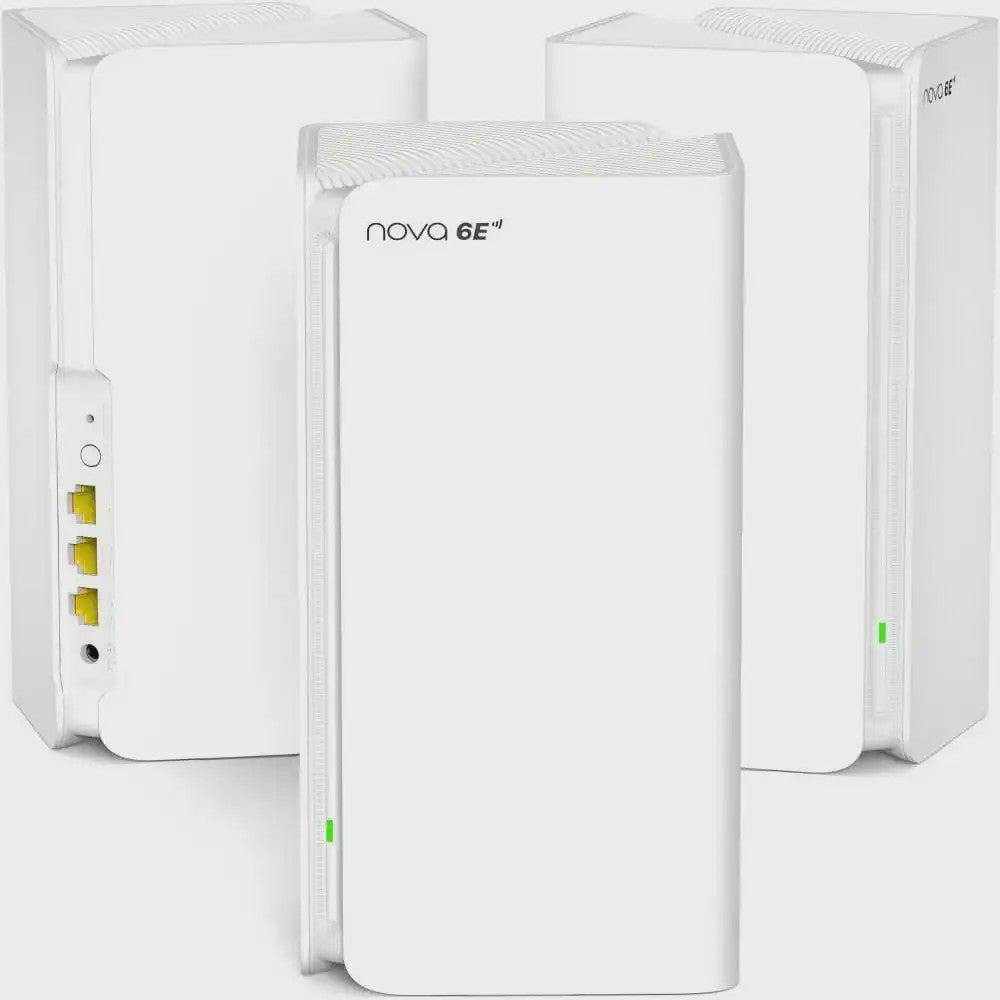 Tenda MX21 Pro AXE5700 Mesh WiFi 6E Router Set (3 stuks) - 5665Mbps, 680m² dekking, Tri-Band
