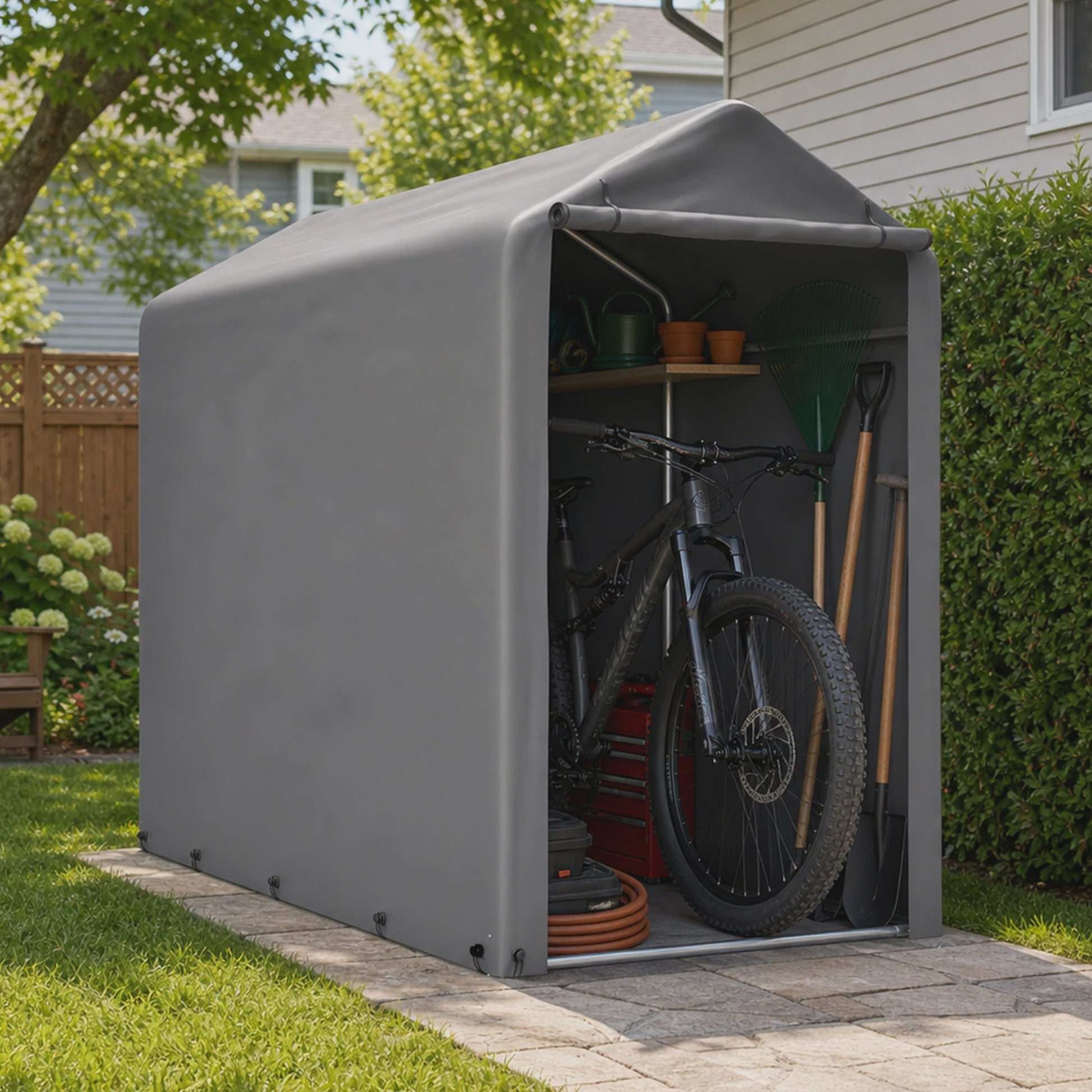 Robuuste Garage Carport 100x187x160cm - Waterdicht, UV-bestendig & Winddicht