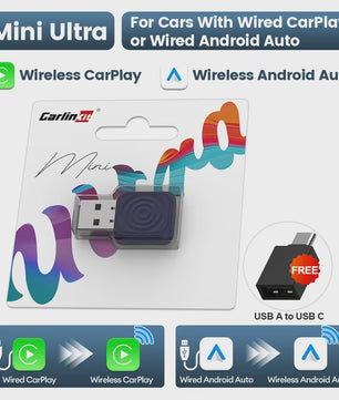CarlinKit 5.0 Mini Ultra Draadloze Adapter voor Android Auto & CarPlay