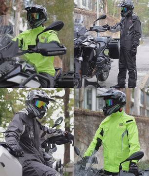 Waterdichte Motor Regenpak Set - Winddicht, Ademend & Reflecterend
