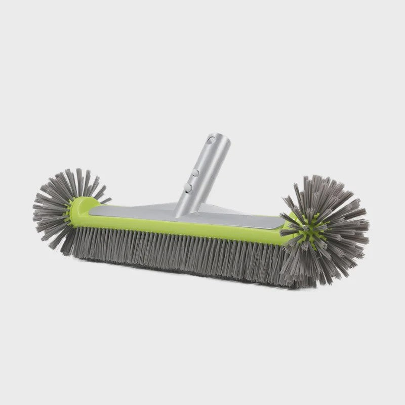 Zware Aluminium Zwembadborstel - 17.5 Inch met Nylon Borstelharen voor Grondige Reiniging van Wanden, Trappen en Hoeken