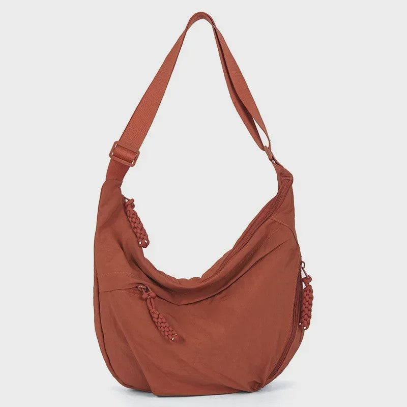 Trendy Dames Schoudertas van Zacht Materiaal - Casual Hobo Crossbody Tas