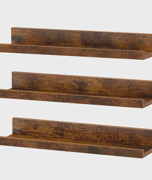 Set van 3 Wandplanken 38cm - Zwevend & Sfeervol Houtdesign