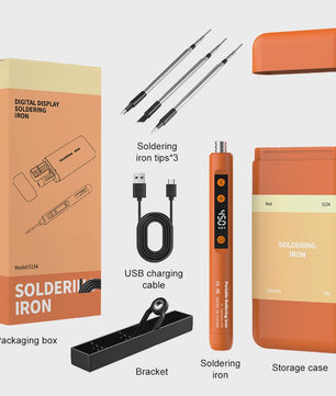 15W USB Slimme Soldeerbout Set met Temperatuurregeling en Type-C