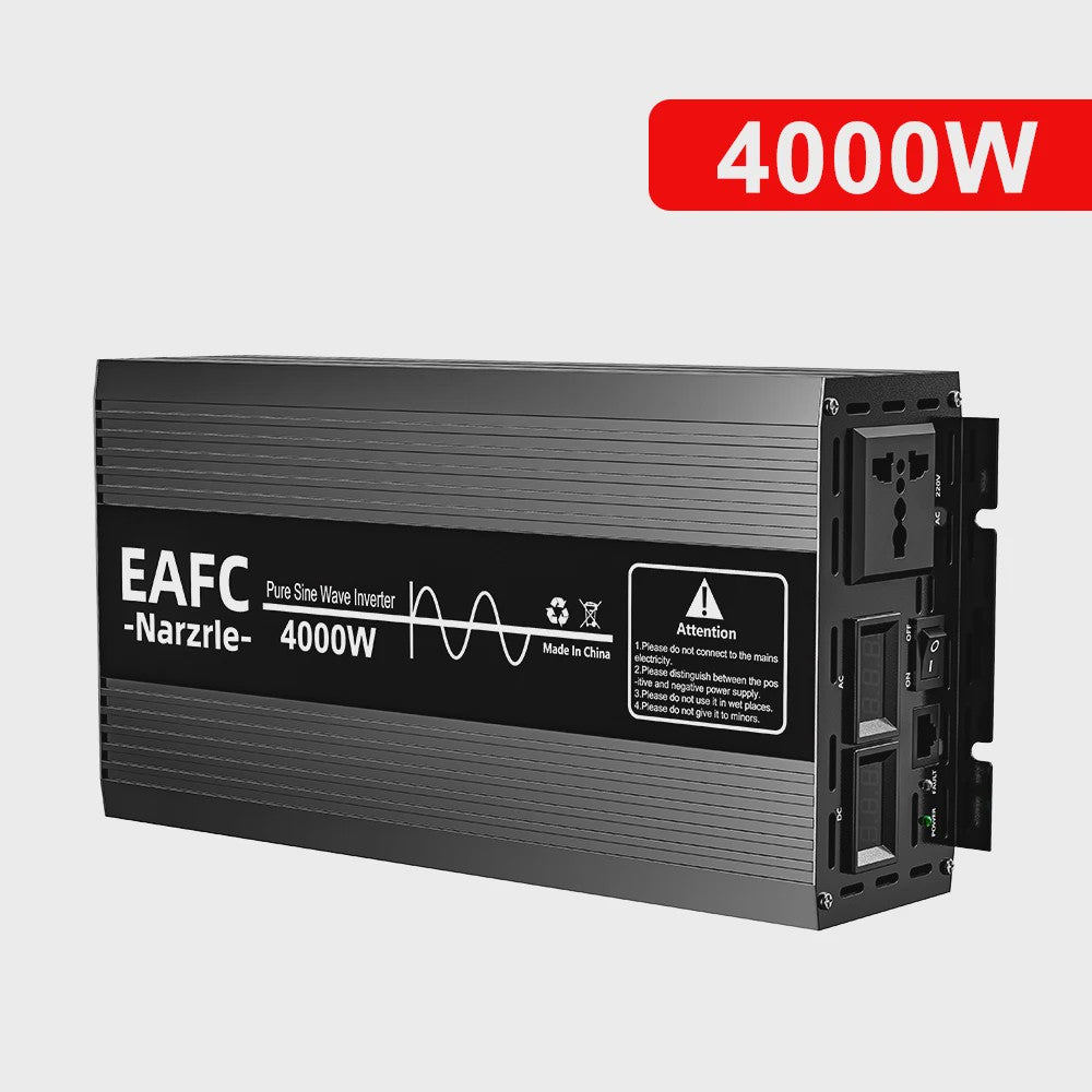 Krachtige Pure Sine Wave Omvormer 2000W/3000W/4000W - 12V/24V naar 220V AC