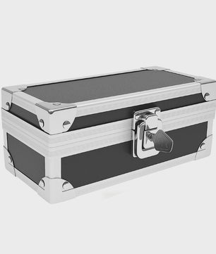 Afsluitbare Aluminium Geldkist met Sleutel - Veilige Draagbare Opbergbox voor Geld, Sieraden & Waardevolle Spullen