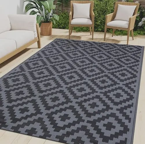 Omkeerbaar Waterdicht Buitentapijt - Ideaal voor Terras, Camping & RV