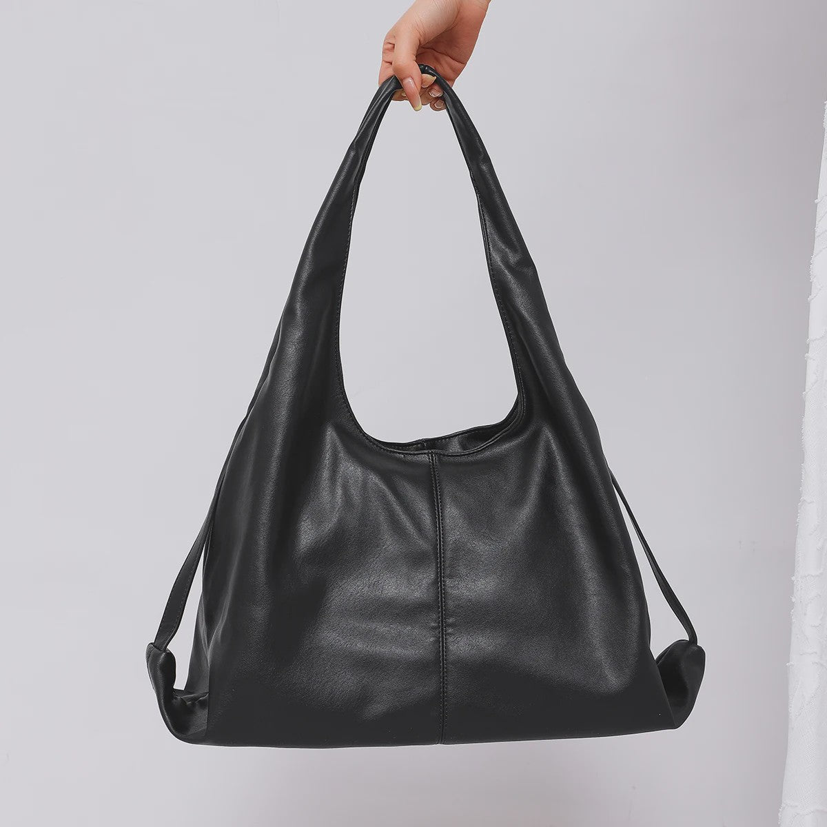 Dames Grote Hobo Schoudertas van Zacht PU Leer - Ruim & Casual