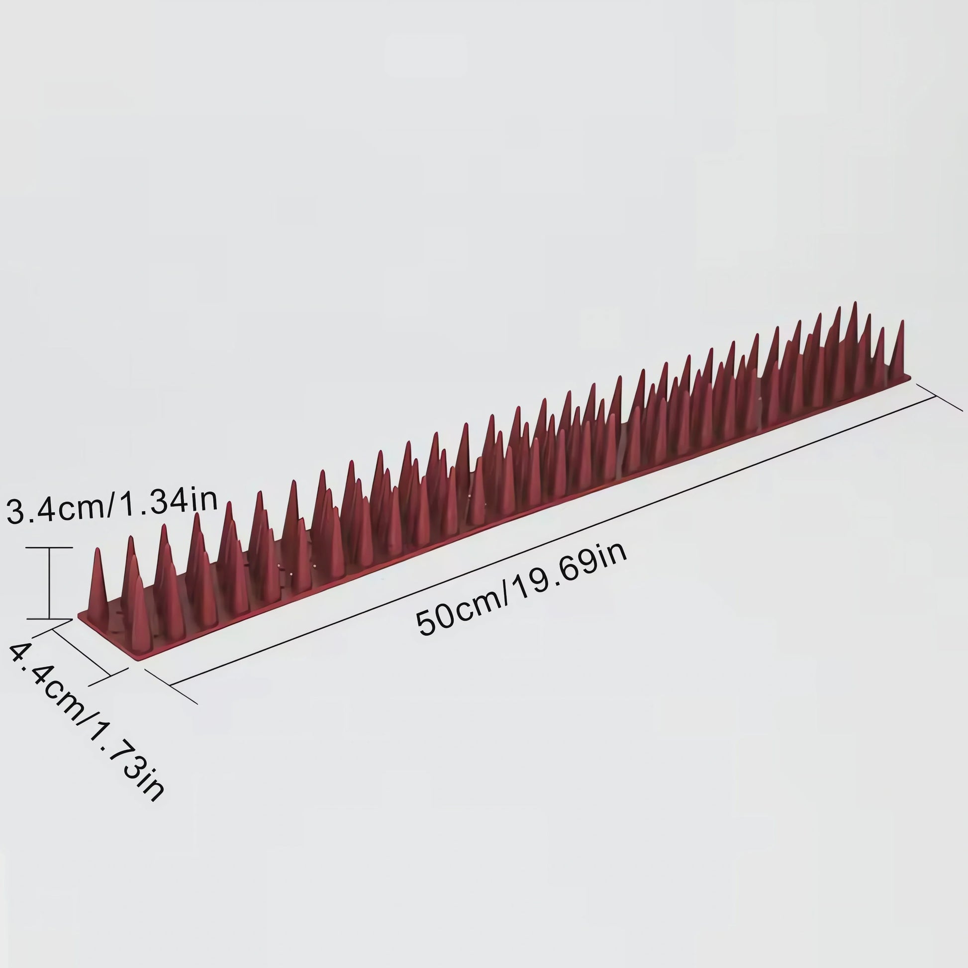 12x Vogelwering Prikkers ABS Kunststof - 50cm Per Stuk, Eenvoudige Installatie, Tegen Duiven, Kraaien, Katten & Eekhoorns