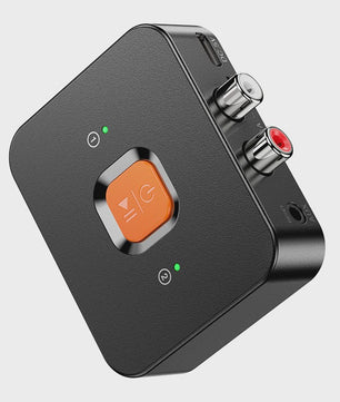 Bluetooth 6.0 Audio Ontvanger met Microfoon - Draadloze AUX & RCA Adapter voor Auto, Speaker & Versterker