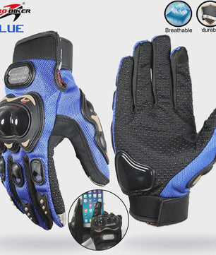 Pro-Biker Motorhandschoenen: Volledige Vinger, Anti-slip & Ademend voor Race & Fietsen