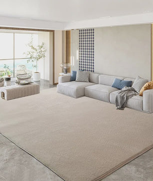 Zacht Coral Fleece Vloerkleed Grijs - Comfortabel voor Woonkamer, Slaapkamer & Kinderkamer