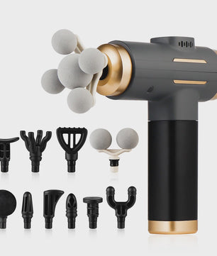 Krachtige 11-in-1 Elektrische Massage Gun met 99 Intensiteitsniveaus voor Diepe Spierontspanning