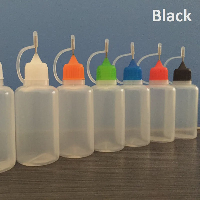 Set van 5x 30ml Precisie Doseerflesjes met Naaldpunt - Ideaal voor Klei, Verf en Lijm