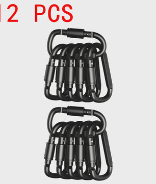 Set van 4-6 Aluminium Karabiners - Veelzijdige Clips voor Sleutels, Camping en Outdoor