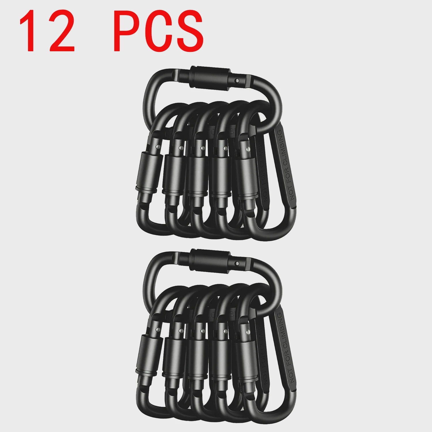 Set van 4-6 Aluminium Karabiners - Veelzijdige Clips voor Sleutels, Camping en Outdoor