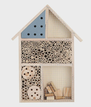 Houten Insectenhotel voor Tuin - Veilig Bijenhotel met Diverse Tunnels