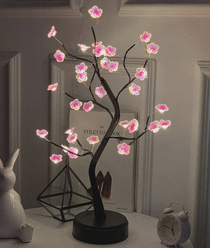 Bloesem Boom Nachtlamp - Sfeervolle LED Decoratie met USB/Batterij & Touch Switch