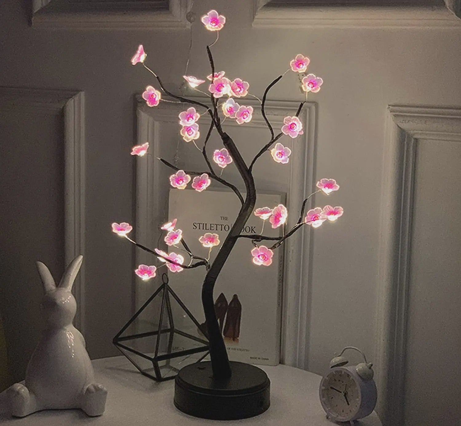 Bloesem Boom Nachtlamp - Sfeervolle LED Decoratie met USB/Batterij & Touch Switch