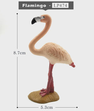 Miniatuur Flamingo & Kraanvogel Beeldjes - Decoratieve Tuin- en Huisdecoratie