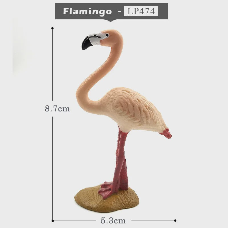 Miniatuur Flamingo & Kraanvogel Beeldjes - Decoratieve Tuin- en Huisdecoratie