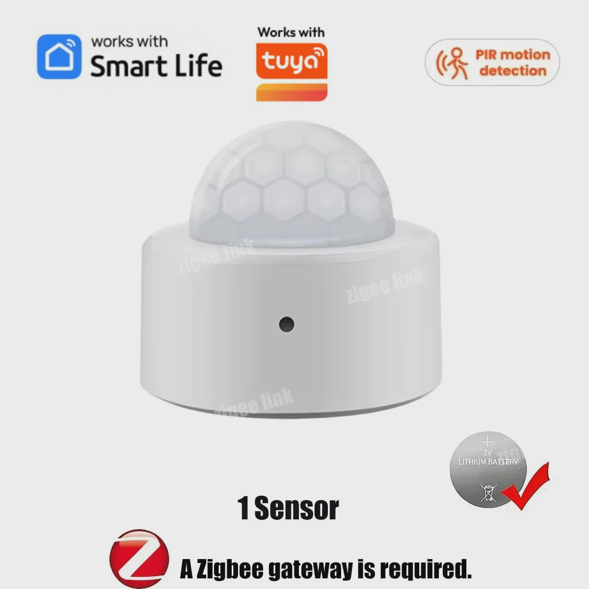 ZigBee PIR Bewegingsmelder - Slimme Home Security met Tuya App