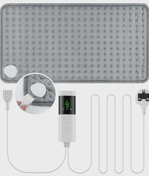Elektrische Verwarmingsdeken 30x60cm - Verstelbare Warmte & Timer voor Rug, Nek, Schouder - Wasbaar & Comfortabel