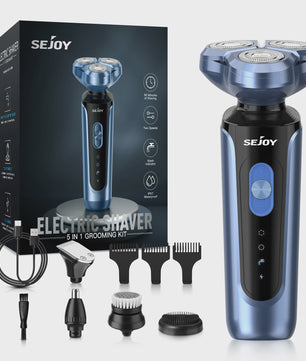 Elektrisch Scheerapparaat voor Mannen: 5-in-1 Multifunctioneel, Waterdicht & Oplaadbaar