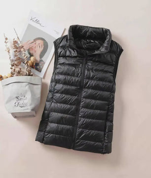 Dames Ultra Light Down Gilet - Mouwloze Jas, Lichtgewicht & Winddicht