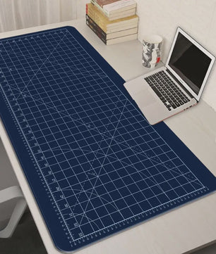 Cutting-Mat-white-on-black Mouse Pad Office Gaming Laptop Deskmat Anime Mousepad Gamer Keyboard Mouse Mat Computer Accessories