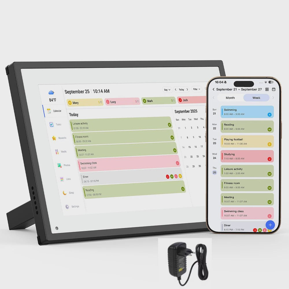Interactief 10.1" Digitaal Kalender & Planner Scherm met Touchscreen