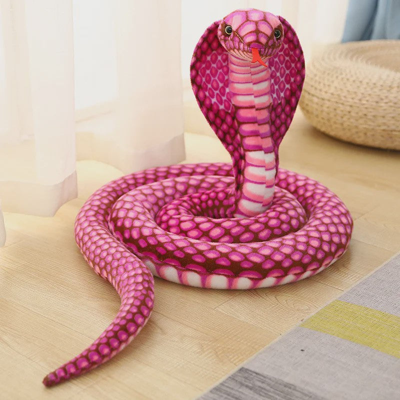Pluche Cobra Slang Knuffel - Verkrijgbaar in 80, 170 & 240cm