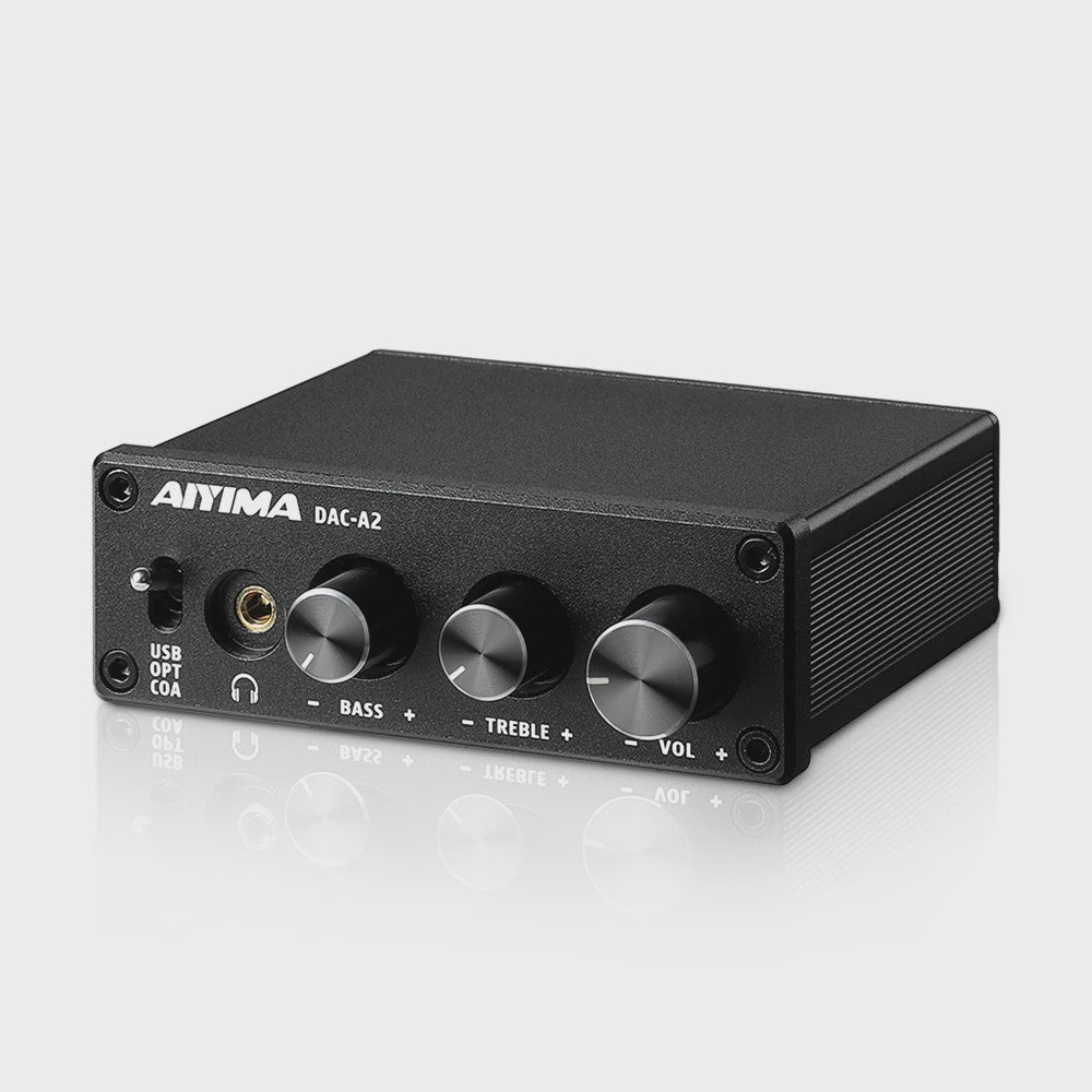 AIYIMA DAC-A2 HiFi DAC & Hoofdtelefoonversterker - USB, Coaxiaal, Optisch