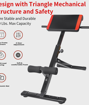 Opvouwbare Fitness Roman Bench: Rugtrainer & Buikspierbank met 150kg Belasting