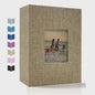 Linnen Fotoalbum voor 600 Foto's 4x6 inch met Venster & Horizontale/Verticale Insteekvakken
