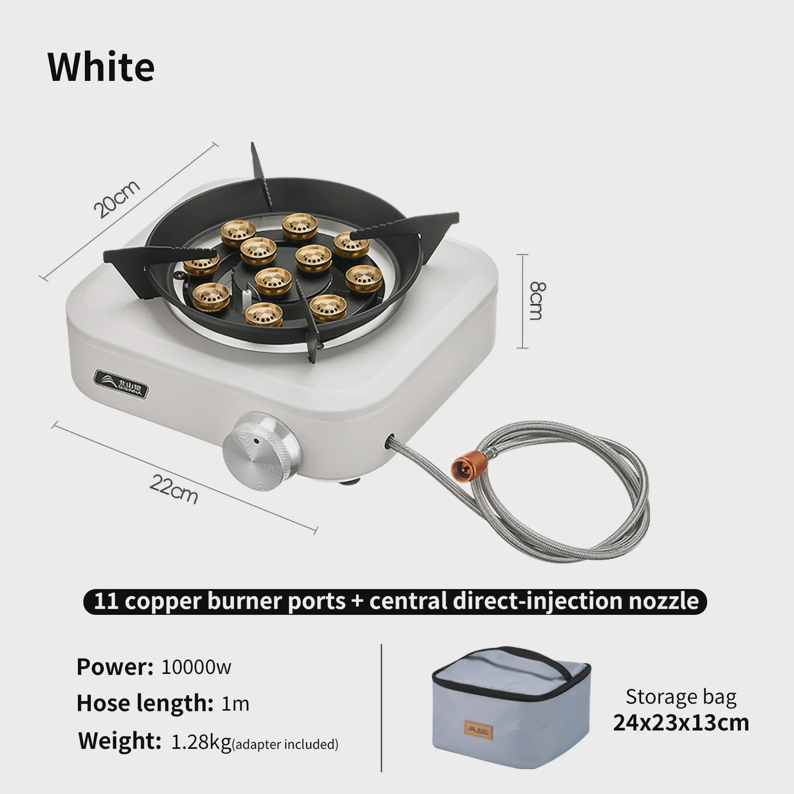 Krachtige 10000W Split-Type Campingbrander - Draagbaar & Winddicht voor Buiten BBQ
