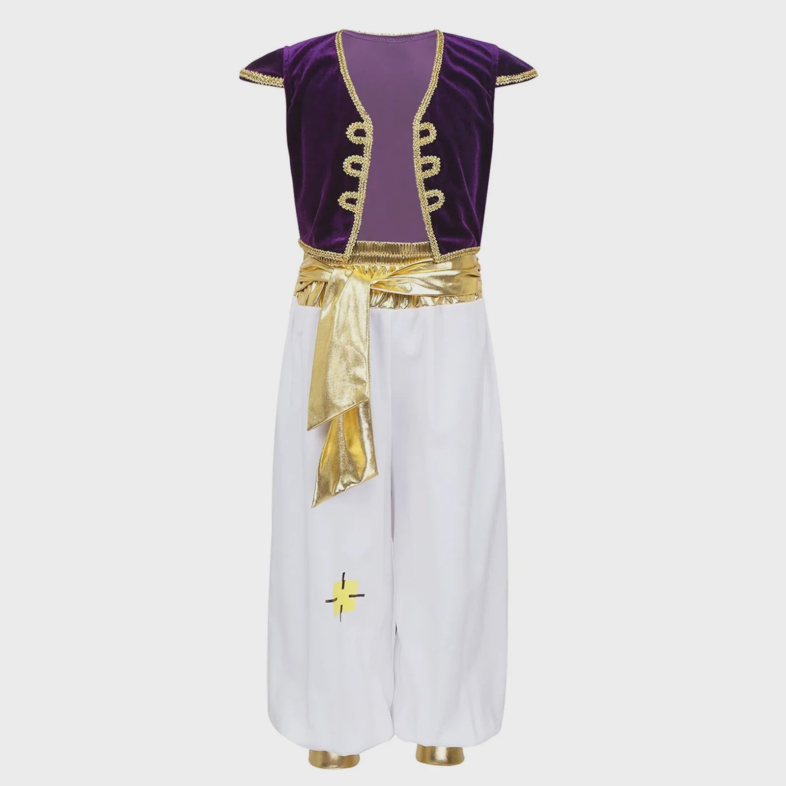 Jongens Arabische Prins Kostuum - Perzisch/Arabisch Rollenspel Outfit met Harembroek en Vest