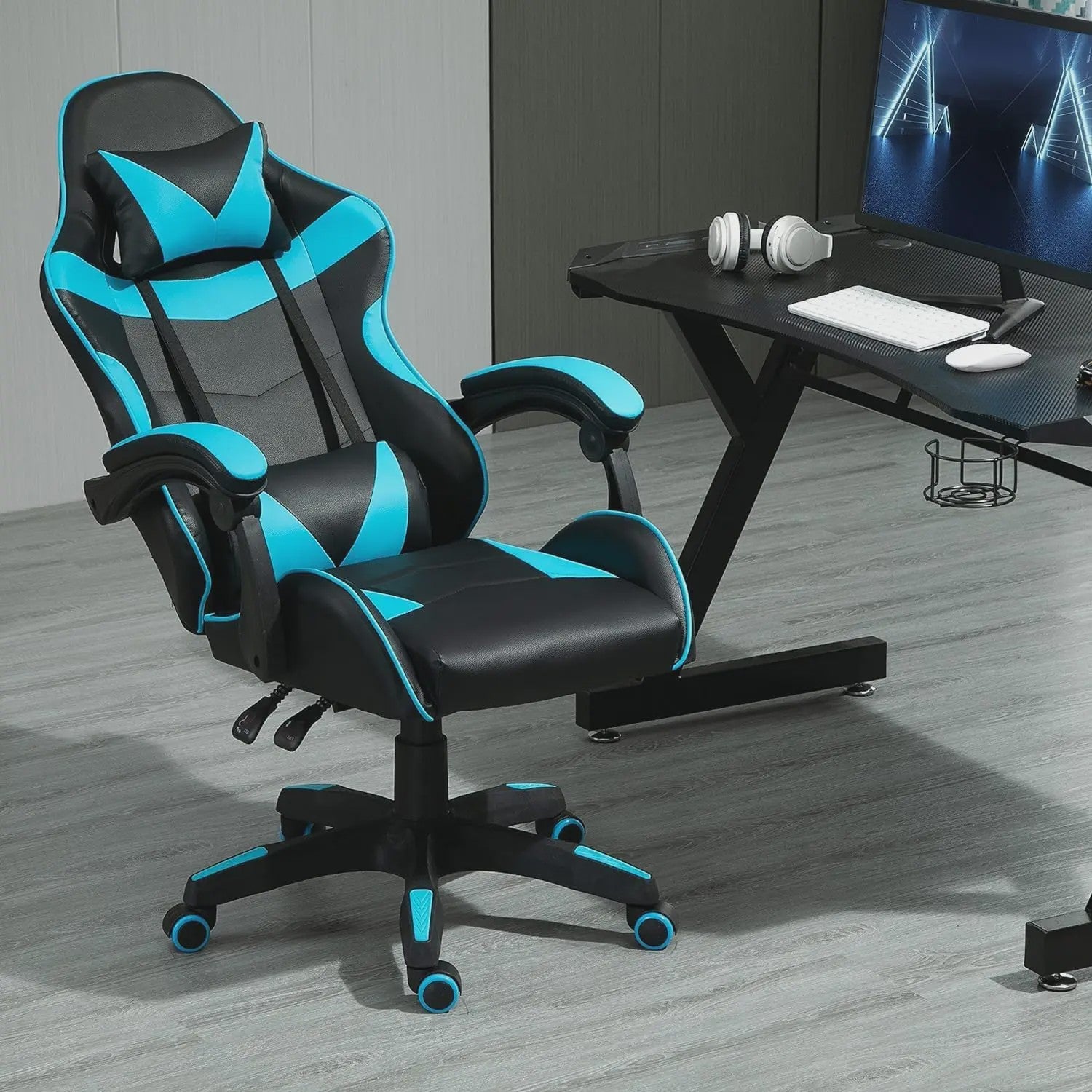 Ergonomische Gaming Stoel met Kantelfunctie - Kunstleer - Bureau & Home Office
