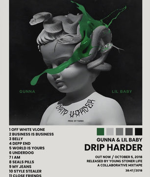 Canvas Poster: Drake & Eminem Album Covers - Hip Hop Wall Art