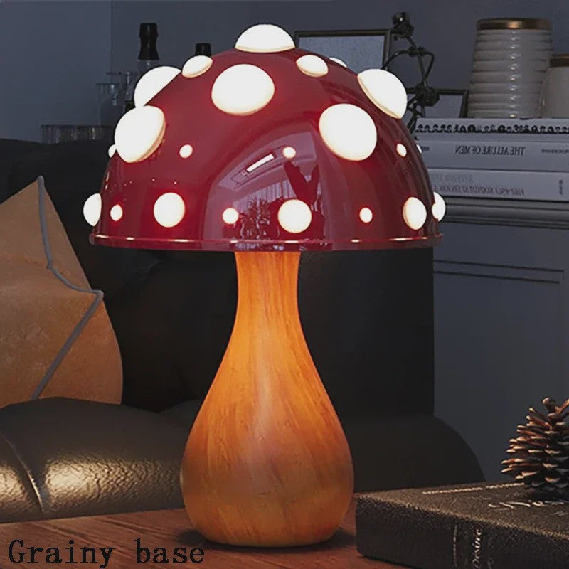Amanita Paddenstoel Lamp met LED - Sfeervolle Decoratie voor Woonkamer & Nachtkastje
