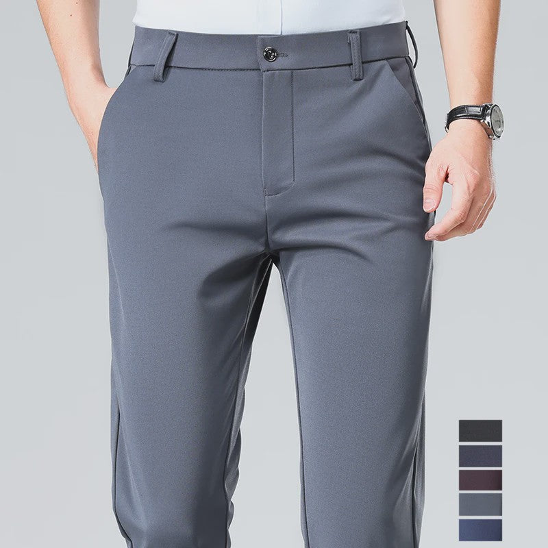 Heren Broek: Elastisch, Sneldrogend & Stijlvol voor Lente/Zomer Zakelijk Casual