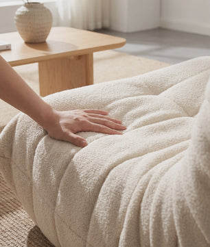 Sherpa Fleece Beanbag Fauteuil - Comfortabele Lounge Stoel voor Woonkamer & Slaapkamer