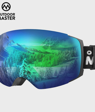 OutdoorMaster PRO Ski Goggles: Verwisselbare HD Lens, UV400, Anti-Fog, Over-The-Glasses