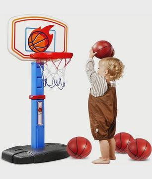 Verstelbare Peuter Basketbal Arcade Set met 4 Ballen - Leuk Cadeau voor Kinderen