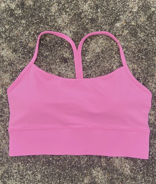 Sportieve Seamless BH Top met Y-Rug en Afneembare Pads - Comfortabel voor Yoga, Fitness & Training