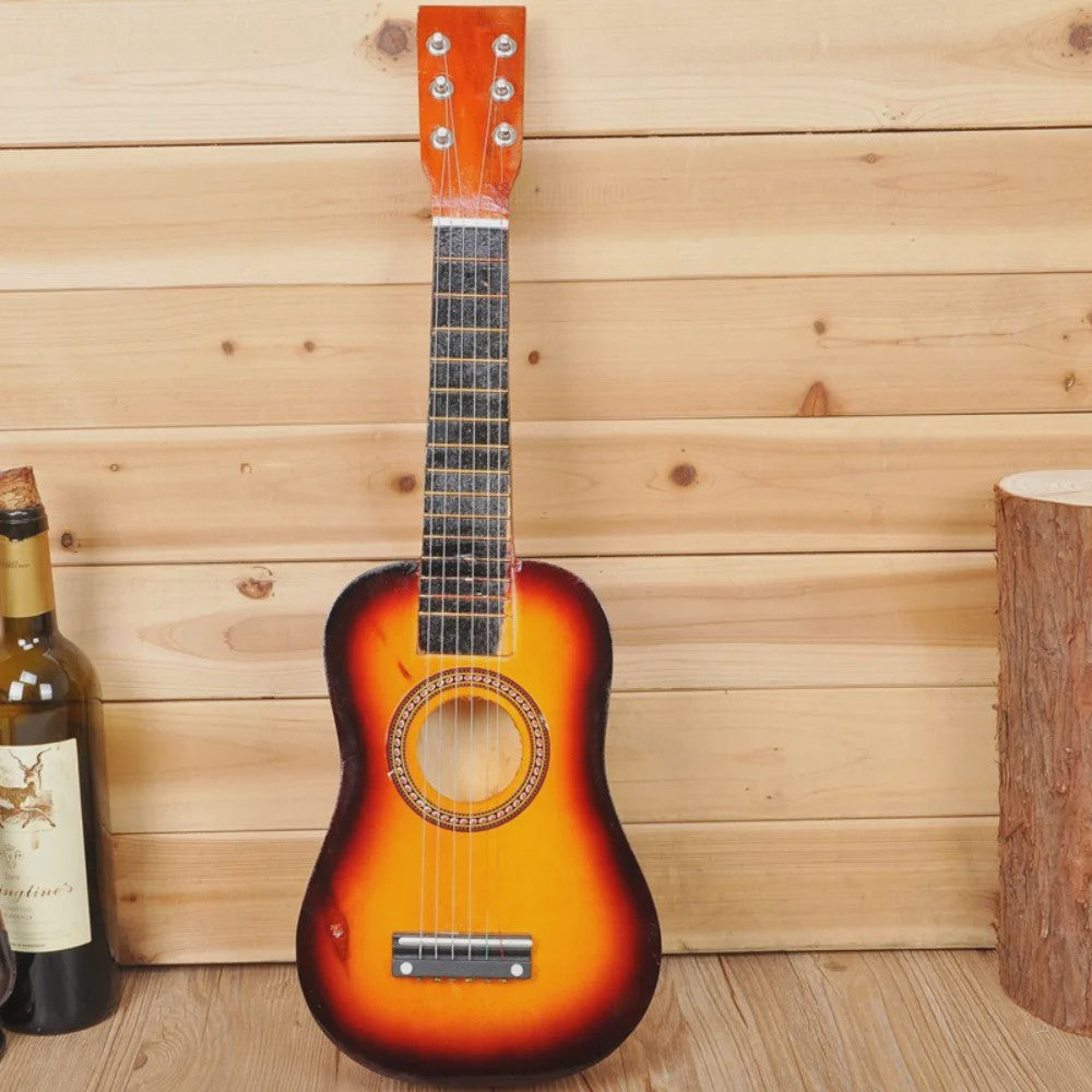 21-Inch Kinderklassieke Gitaar - Massief Hout, Hoge Klankkwaliteit, Kleurrijk Instrument Speelgoed