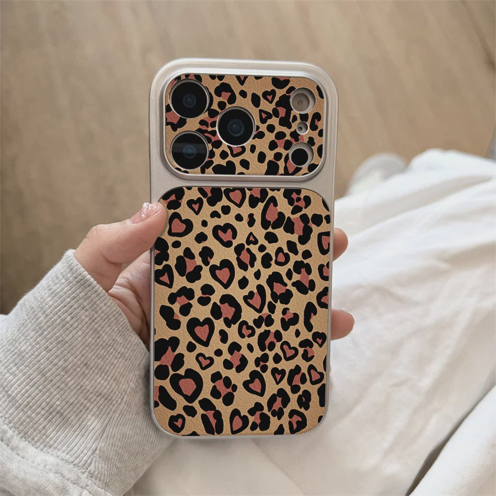 Luxe Leopard Print Telefoonhoesje voor iPhone - Schokbestendig met Bumper