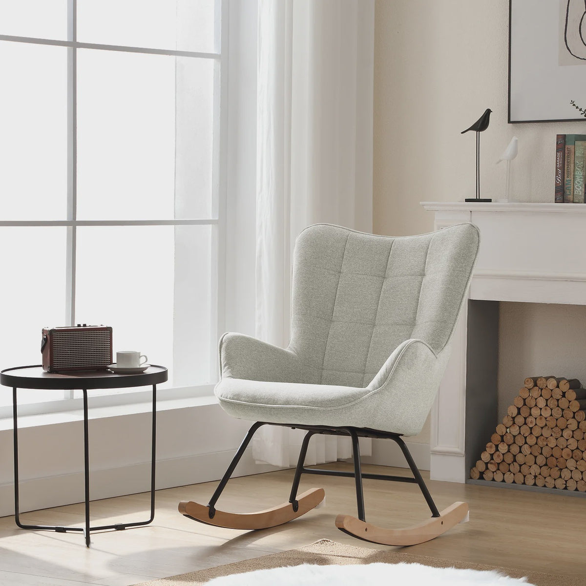 Comfortabele Schommelstoel met Zachte Zitting - Ergonomisch en Stijlvol voor Woonkamer of Slaapkamer