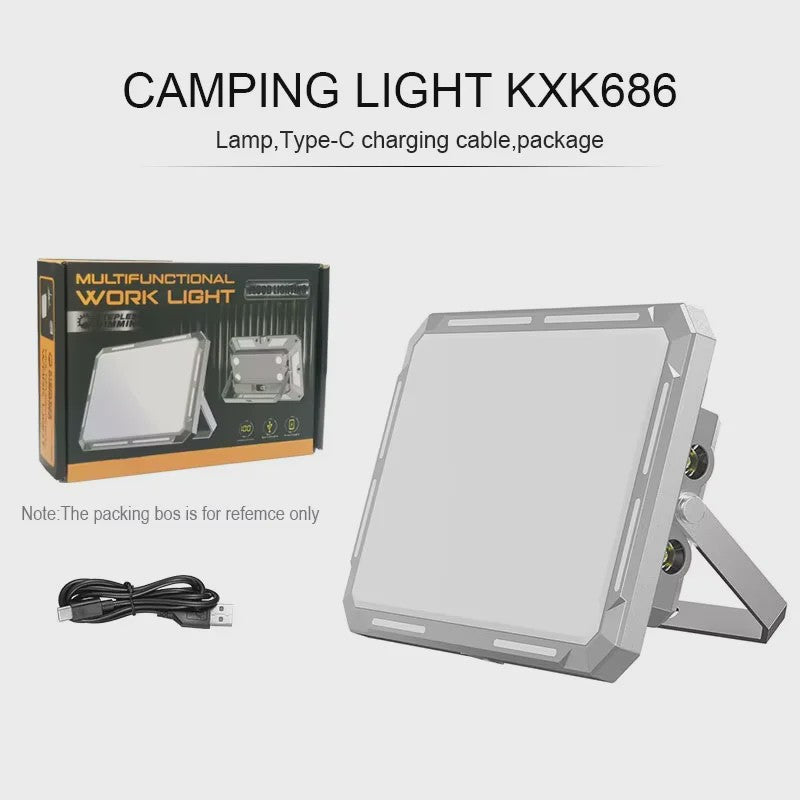 Oplaadbare Kampeerlamp Super Fel Werklicht met Magneet & Powerbank Functie